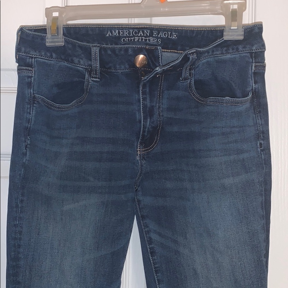 American Eagle Dark Wash 360 Super Stretch Jegging